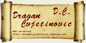 Dragan Cvjetinović vizit kartica